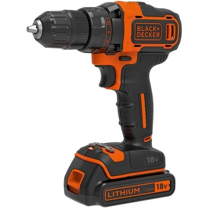 Black & Decker Black+Decker 18 V Akku-Bohrschrauber BDCDD186KB Inkl. 1,5 Ah Akkus Mit Koffer 3 Black & Decker Black+Decker 18 V Akku-Bohrschrauber BDCDD186KB Inkl. 1,5 Ah Akkus Mit Koffer