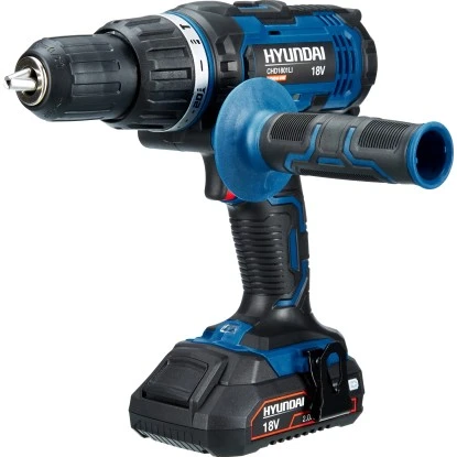 Hyundai 18 V Akku-Schlagbohrschrauber CHD1801LI Inkl. 2 Ah Akkus Mit Koffer 4 Hyundai 18 V Akku-Schlagbohrschrauber CHD1801LI Inkl. 2 Ah Akkus Mit Koffer – Bild 2