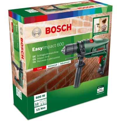 Bosch 600 W Schlagbohrmaschine EasyImpact 600 Inkl. Tiefenanschlag 4 Bosch 600 W Schlagbohrmaschine EasyImpact 600 Inkl. Tiefenanschlag – Bild 2