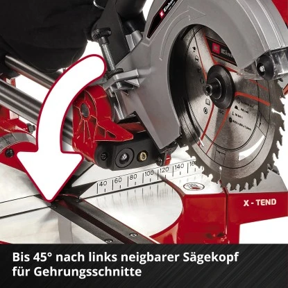 Einhell Power X-Change Akku-Zug-Kapp-Gehrungssäge TE-SM 36/210 Li Solo 9 Einhell Power X-Change Akku-Zug-Kapp-Gehrungssäge TE-SM 36/210 Li Solo – Bild 7