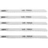 LUX Stichsägeblatt Comfort 132 Mm U-Schaft 5 Stück -Günstiges Werkzeug Geschäft 4007871131778 S01 040717