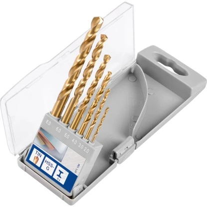 LUX TIN Spiralbohrer-Set Comfort 6-teilig 3 LUX TIN Spiralbohrer-Set Comfort 6-teilig