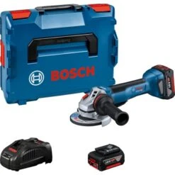 Bosch Professional Akku-Winkelschleifer GWS 18 V-10 P M. Akkus & GAL In L-Boxx