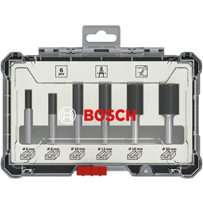 Bosch Nutfräser Set 8 Mm Schaft 6-teilig 5 Bosch Nutfräser Set 8 Mm Schaft 6-teilig – Bild 3