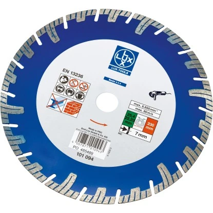 LUX Diamant-Trennscheibe Classic Stein Segmentiert Ø 230 Mm 3 LUX Diamant-Trennscheibe Classic Stein Segmentiert Ø 230 Mm