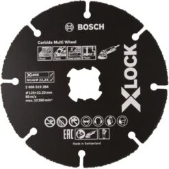 Bosch X-Lock Trennscheiben Carbide Multi Wheel 125 Mm