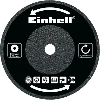 Einhell Trennscheibe 355 Mm X 25,4 Mm X 3,2 Mm 3 Einhell Trennscheibe 355 Mm X 25,4 Mm X 3,2 Mm